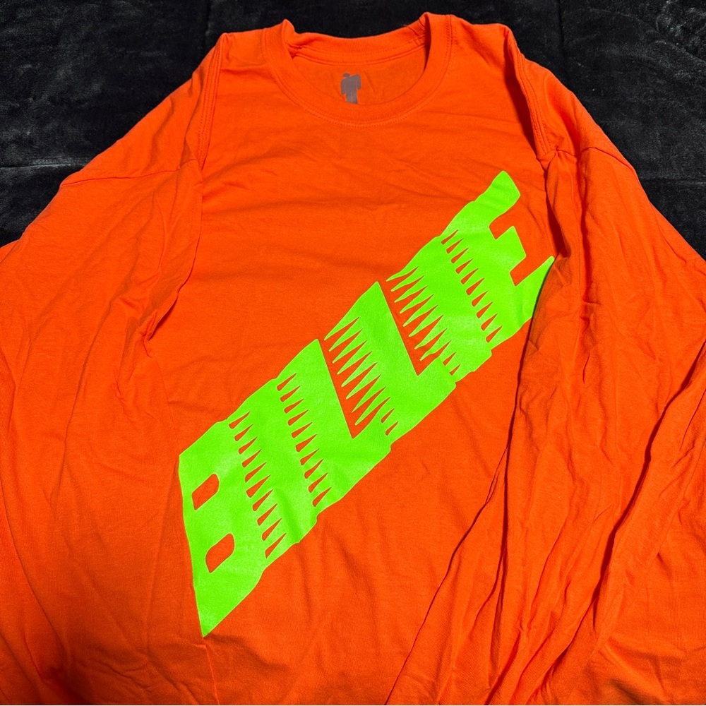 Billie Eilish Neon Orange Long Sleeve Tee